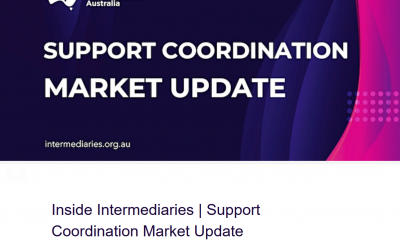 SUPPORT COORDINATION MARKET UPDATE – AGENDA UPDATED – NDIA TO PRESENT ON PACE PILOT